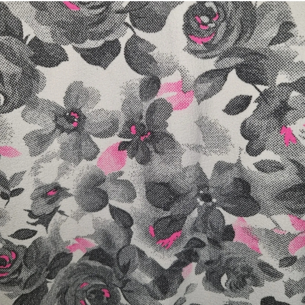 Lashes Bodycon Dress Womens Size 10 Floral Stretch Short Geometric Design - Picture 6 of 8